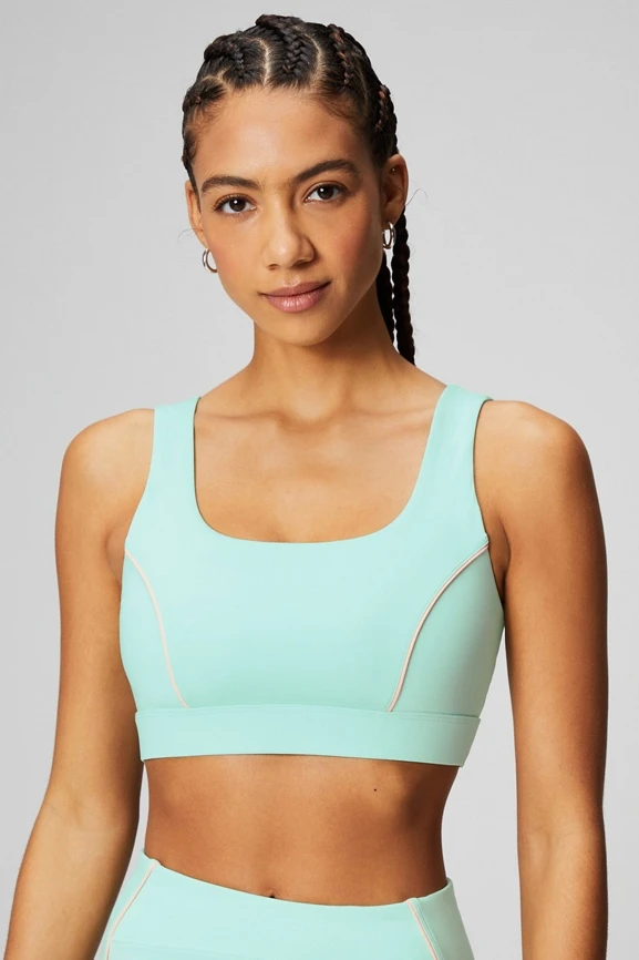 Medium Impact Piped Sports Bra - Image 3
