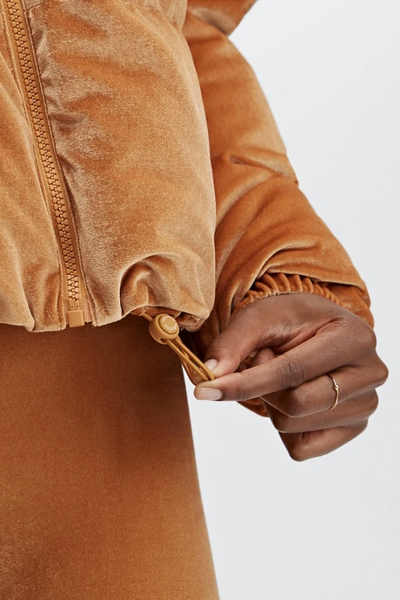 Wander Velour Cropped Puffer Jacket - Image 6