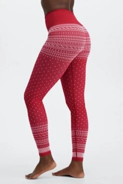 High-Waisted Seamless Fair Isle Legging