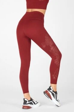 High-Waisted SculptKnit Lace 7/8 Leggings