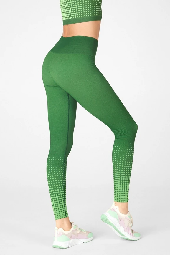 High-Waisted Seamless Dot Leggings
