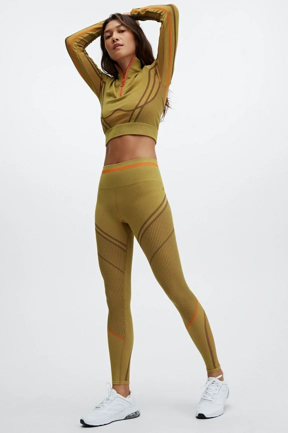Opal Seamless Half-Zip Long-Sleeve Top - Image 4