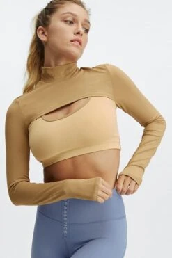 Alyssa Long-Sleeve Crop Top