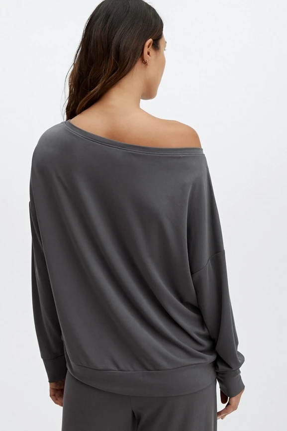 Eco Sleek Knit Boat Neck Pullover - Image 3
