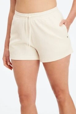 Crinkle Knit High-Waisted Shorts