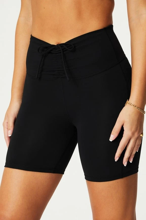 PureLuxe Ultra High-Waisted Ruched 6" Shorts