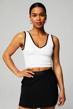 V-Neck Crop Tank