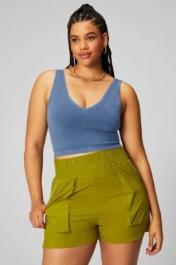 Cloud Seamless V-Neck Crop Tank Top